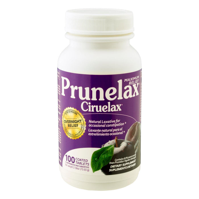 Prunelax Ciruelax Natural Laxative Maximum Relief Tablets by Pasteur Pharmacy