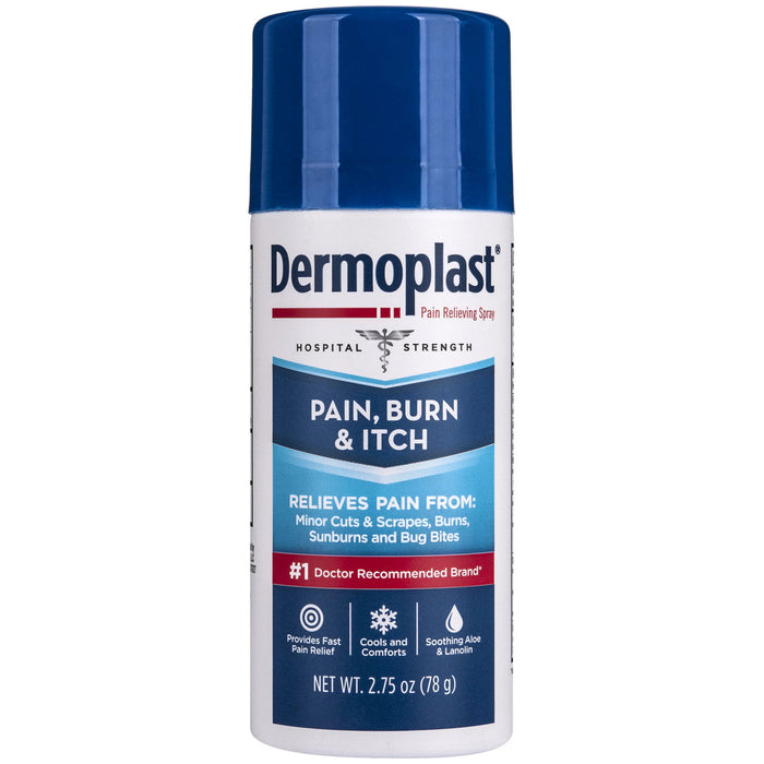 Dermoplast® Pain, Burn &amp; Itch Relief Spray – Hospital Strength (3 oz) by Pasteur Pharmacy