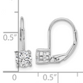 Cubic Zirconia Drop Earrings by Fine Color Jewels