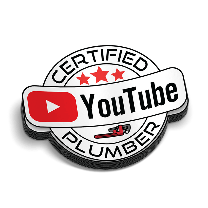 YT Plumber Hard Hat Decal by Armed American Supply