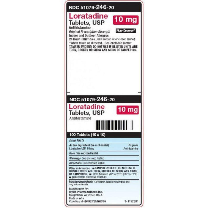 Mylan Loratadine Tablets 10 Mg by Pasteur Pharmacy