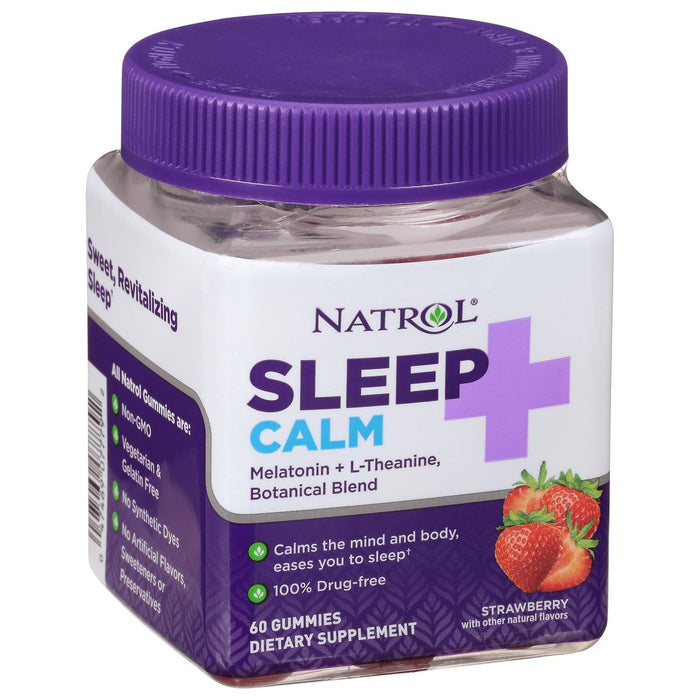 Natrol Sleep Calm Melatonin Gummies - Strawberry Flavor 60ct by Pasteur Pharmacy