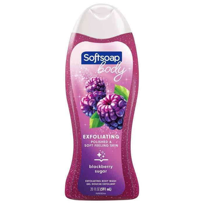 Softsoap Exfoliating Body Wash - Blackberry Sugar Scrub - 20 Fl Oz by Pasteur Pharmacy