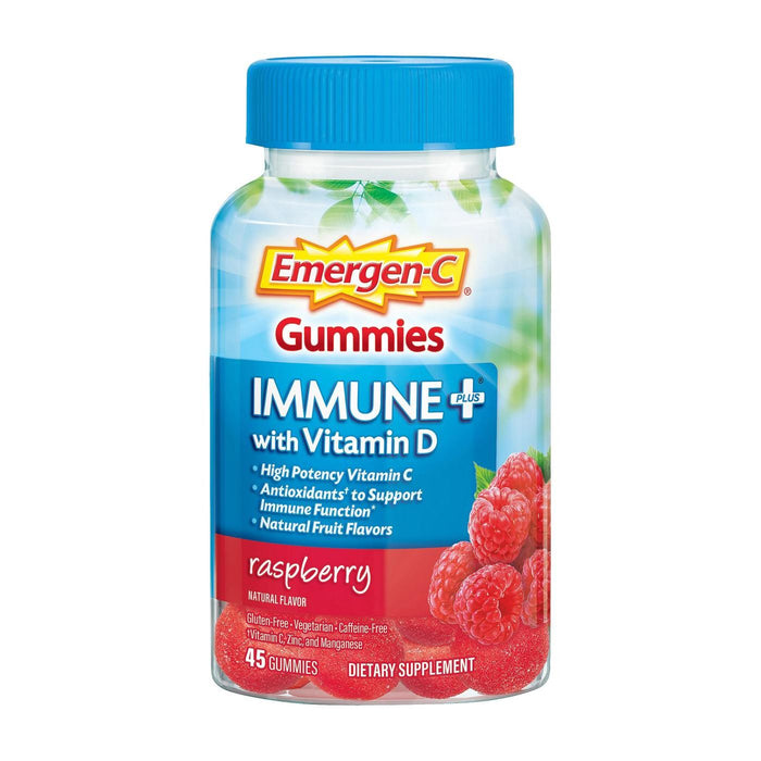 Emergen-C Immune+ With Vitamin D Gummies - Raspberry by Pasteur Pharmacy