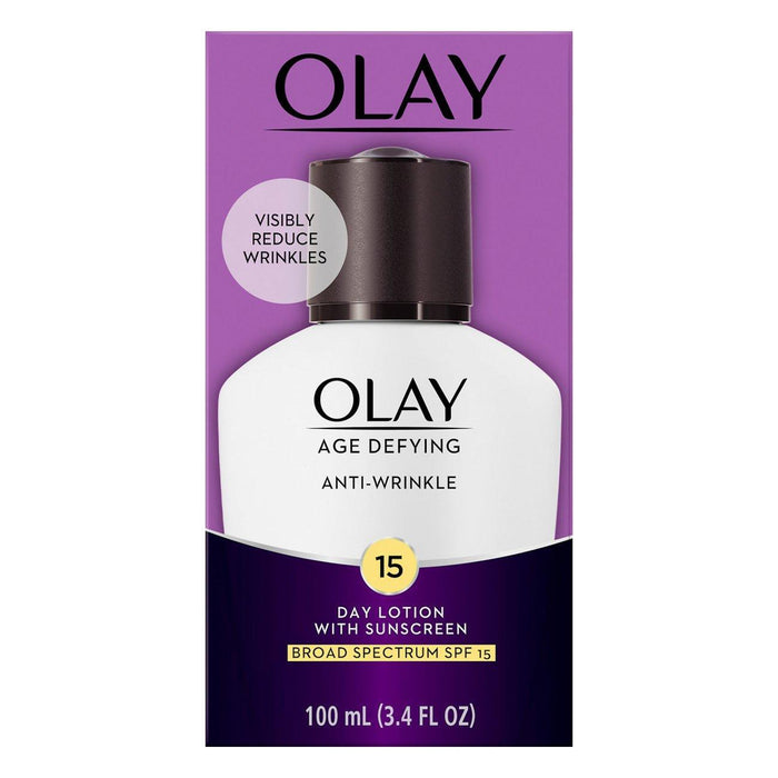 Olay Age Defying Anti-Wrinkle Day Face Lotion With Sunscreen SPF 15, 3.4 Fl Oz by Pasteur Pharmacy