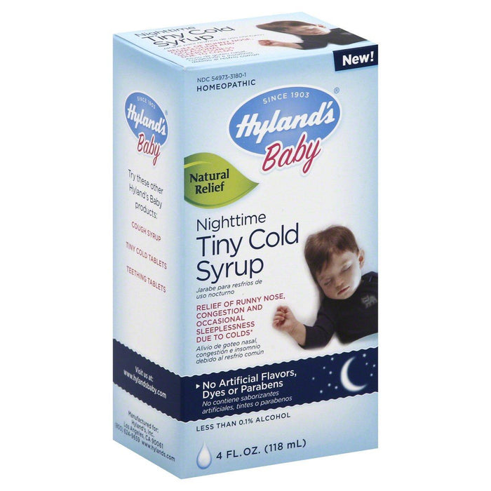 Hyland's Children's Baby Nighttime Tiny Cold Syrup - 4 Fl Oz by Pasteur Pharmacy