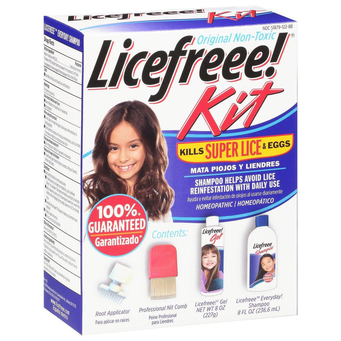 Licefreee! Ultimate Lice Treatment Kit - Non-Toxic Gel and Daily Maintenance Shampoo by Pasteur Pharmacy
