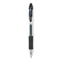 Zebra Sarasa Dry Gel X20 Gel Pen, Retractable, Fine 0.5 mm, Black Ink, Smoke Barrel, 12/Pack