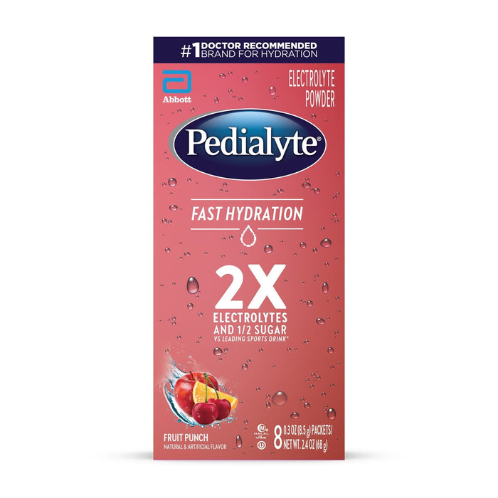 Pedialyte® Electrolyte Powder Packs – Fruit Punch Flavor by Pasteur Pharmacy