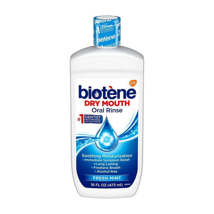 Biotene Oral Rinse Mouthwash For Dry Mouth, Fresh Mint - 16 Fl Oz by Pasteur Pharmacy
