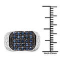 1.13 Carat Genuine Blue Sapphire .925 Sterling Silver Ring by Bids.com