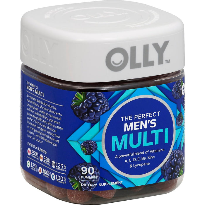 Olly Men's Multivitamin Gummies, Blackberry Blitz Flavor, 90 Count by Pasteur Pharmacy