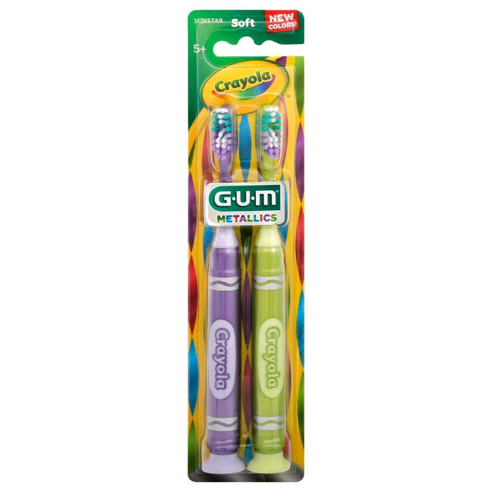 GUM Crayola Toothbrushes, Soft, Metallics by Pasteur Pharmacy