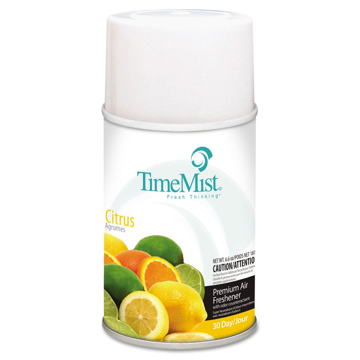 TimeMist Premium Metered Air Freshener Refill, Citrus, 6.6 oz Aerosol Spray