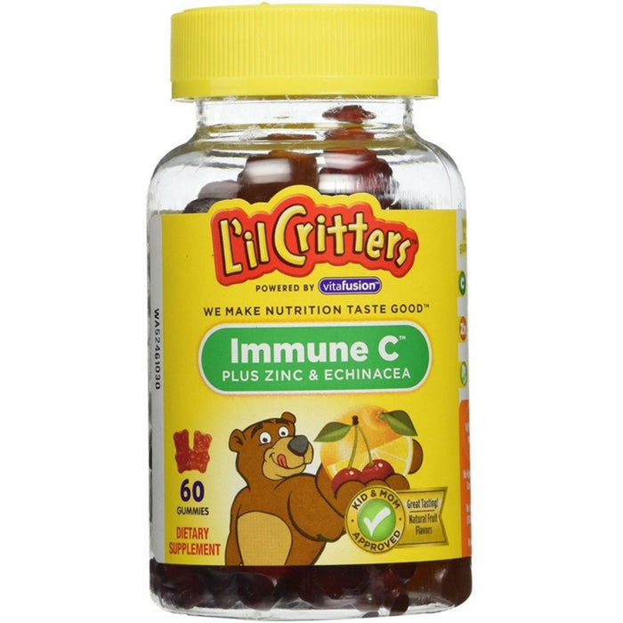 L'il Critters™ Immune C Plus Zinc & Vitamin D – Gummy Bears Dietary Supplement by Pasteur Pharmacy