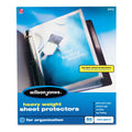 Wilson Jones Heavyweight Top-Loading Sheet Protectors, Nonglare Finish, Letter, 50/Box