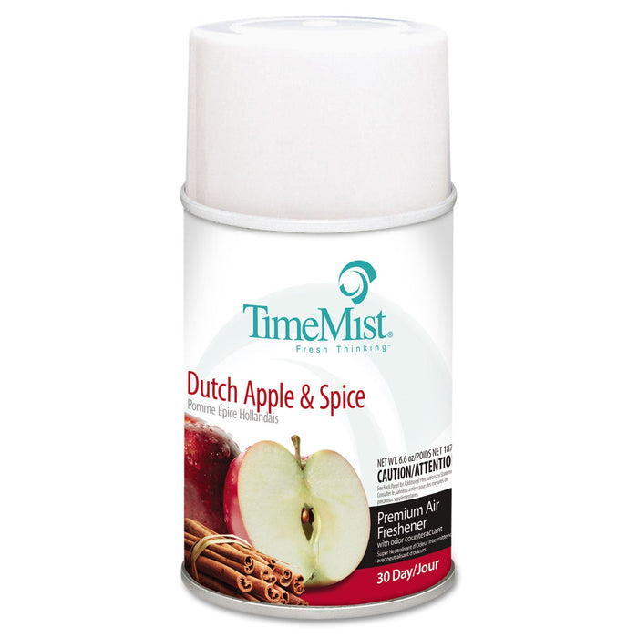 TimeMist Premium Metered Air Freshener Refill, Dutch Apple and Spice, 6.6 oz Aerosol Spray