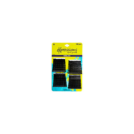 Expressions Bobby Pins – Black (100 Count) by Pasteur Pharmacy