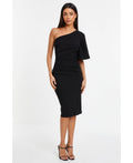 Quiz Womens Scuba Crepe One Shoulder MIDI Dress, Size 14 by Vanessa Jane