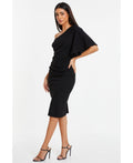 Quiz Womens Scuba Crepe One Shoulder MIDI Dress, Size 14 by Vanessa Jane