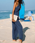 Cupshe Womens Plunge Halter Jogger Jumpsuit, by Vanessa Jane