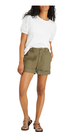 Sanctuary Womens Not So Basic T-Shirt Short Eyelet Sleeve, Size XXL by Vanessa Jane