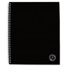 Universal Deluxe Sugarcane Based Notebooks, 1 Subject, Medium/College Rule, Black Cover, 11 x 8.5, 100 Sheets