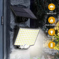 106LED Super Bright Motion Sensor Solar Power LED Garden Wall Light by DailySale