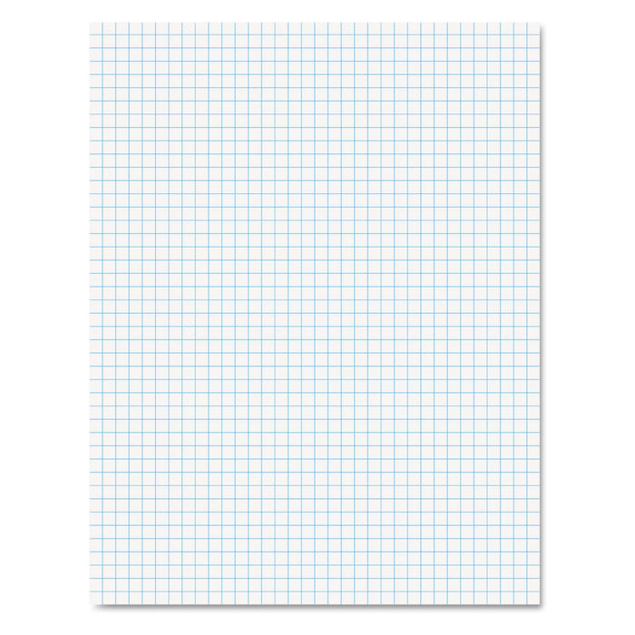 Ampad Quadrille Pads, Quadrille Rule (4 sq/in), 50 White (Heavyweight 20 lb Bond) 8.5 x 11 Sheets