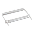 ACCO Standard Two-Piece Two-Prong Paper Fastener Base and Compressor Sets, 2" Capacity, 2.75" Center to Center, Silver, 50/Box