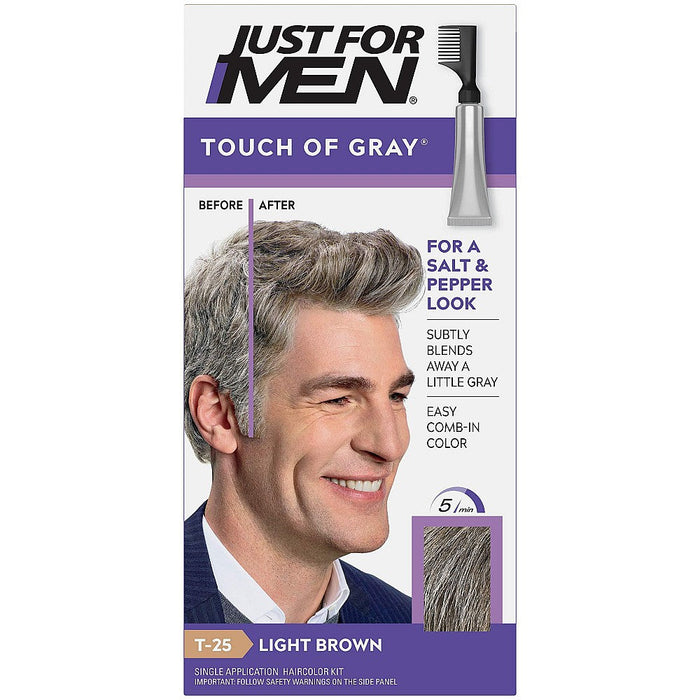 Just For Men Touch Of Gray Hair Treatment Color, Light Brown T-25 by Pasteur Pharmacy