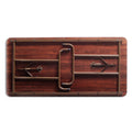 Alera Wood Folding Table, Rectangular, 59.88w x 29.88d x 29.13h, Mahogany