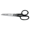 Clauss Hot Forged Carbon Steel Shears, 7" Long, 3.13" Cut Length, Black Straight Handle