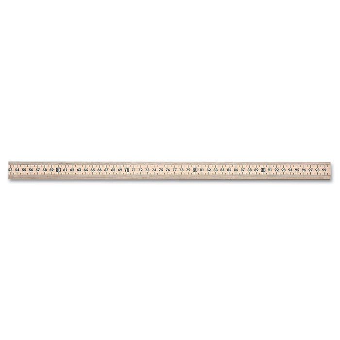 Westcott Wooden Meter Stick, 39.5" Long, Natural