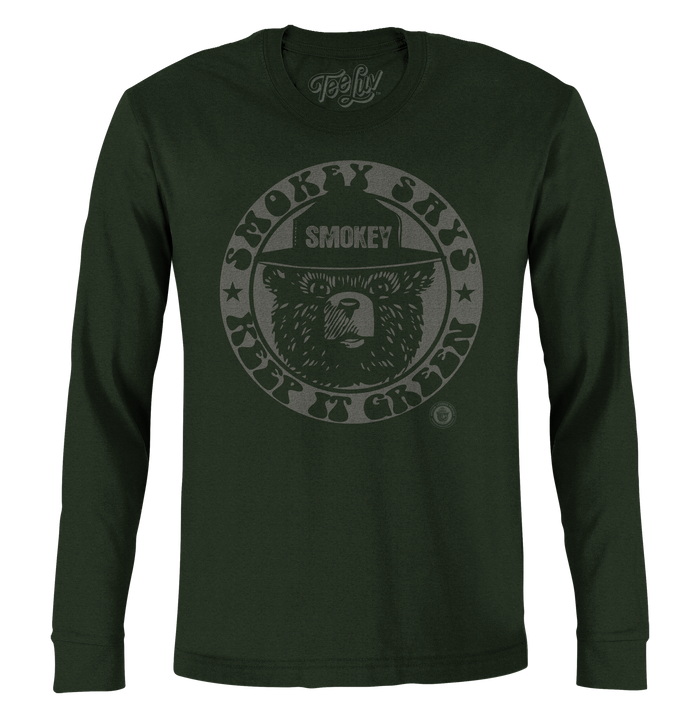 Smokey "Keep It Green" Long Sleeve T-Shirt - Green by Tee Luv