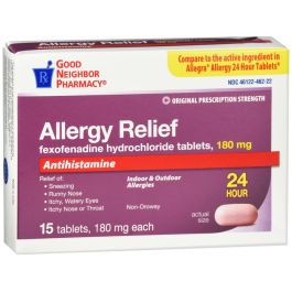 Gnp Fexofenadine Hcl 180mg Tab 15ct by Pasteur Pharmacy