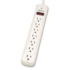 Tripp Lite Protect It! Surge Protector, 7 AC Outlets, 25 ft Cord, 1,080 J, Light Gray
