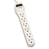 Tripp Lite Protect It! Home Computer Surge Protector, 6 AC Outlets, 2 ft Cord, 180 J, Light Gray