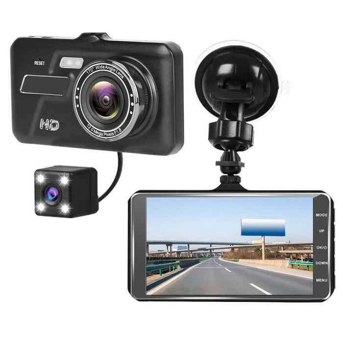 1080P 4-Inch Touch Screen Dual Dash Cam by DailySale