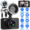 1080P Dual Dash Cam 3" Screen with Front and Rear Camera G-Sensor Motion Night Vision Loop Recording by DailySale