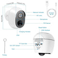 1080P FHD WiFi IP Two-Way Audio Security Surveillance Camera by DailySale