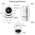 1080P Intelligent Tracking Home Security Camera HD Wifi PTZ Camera by DailySale