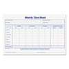 TOPS Weekly Time Sheets, 5.5 x 8.5, 1/Page, 50 Forms/Pad, 2 Pads/Pack
