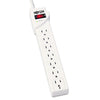 Tripp Lite Protect It! Surge Protector, 7 AC Outlets, 6 ft Cord, 1,080 J, Light Gray