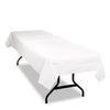 Tablemate Table Set Poly Tissue Table Cover, 54" x 108", White, 6/Pack