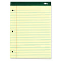 TOPS Double Docket Ruled Pads with Extra Sturdy Back, Wide/Legal Rule, 100 Canary-Yellow 8.5 x 11.75 Sheets