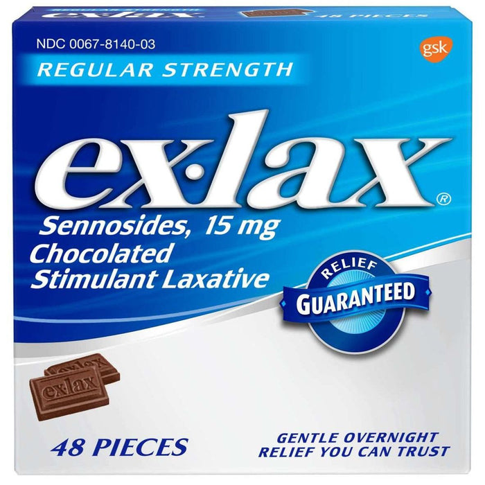Ex-Lax Regular Strength Chocolate Stimulant Laxative by Pasteur Pharmacy