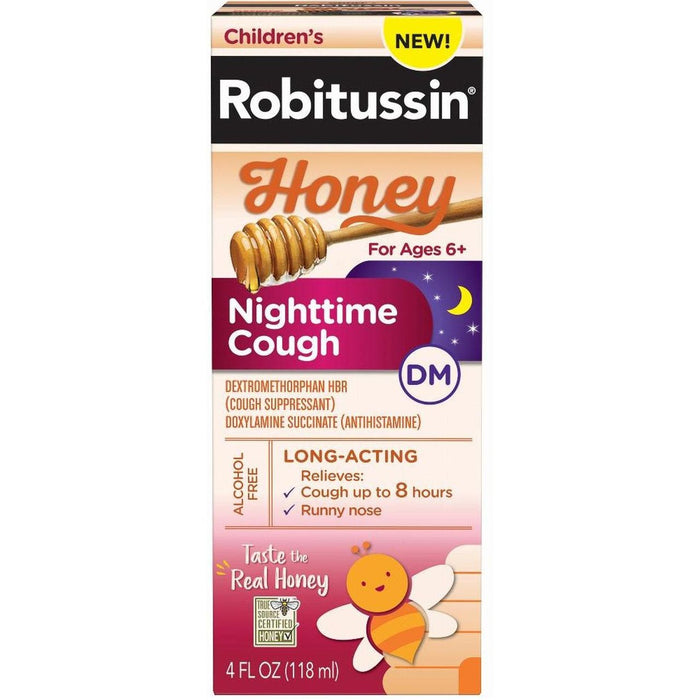Robitussin Children's Honey Nighttime Cough DM 4 Oz by Pasteur Pharmacy