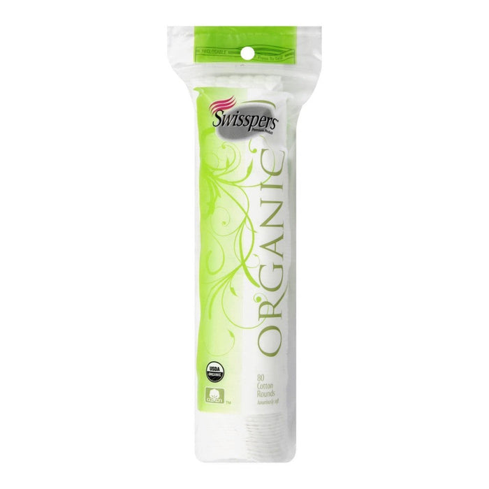 Swisspers Organic Biologique Cotton Rounds, 80 Ea by Pasteur Pharmacy