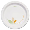 Dart Bare Paper Eco-Forward Dinnerware, Plate, 8.5" dia, Green/Tan, 125/Pack, 2 Packs/Carton